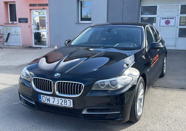 BMW Seria 5 cena 82700 przebieg: 161000, rok produkcji 2016 z Wrocław małe 742